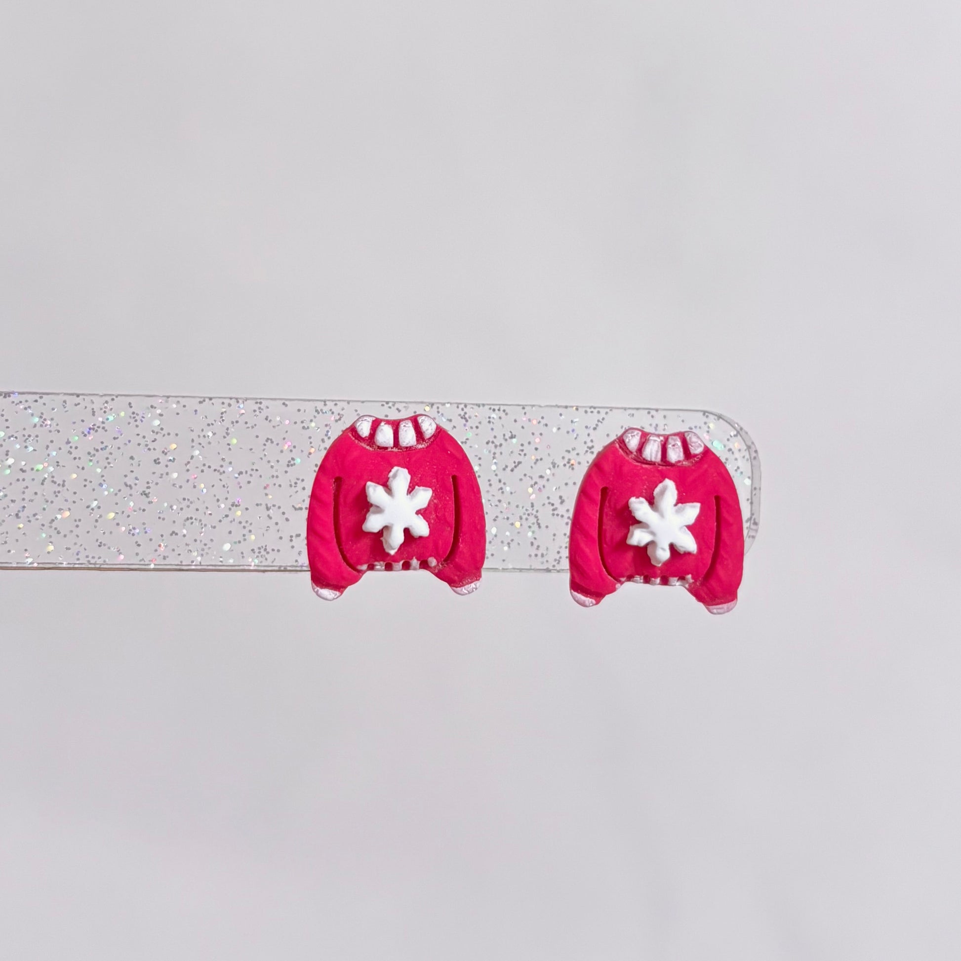 Winter Sweater Stud Earrings