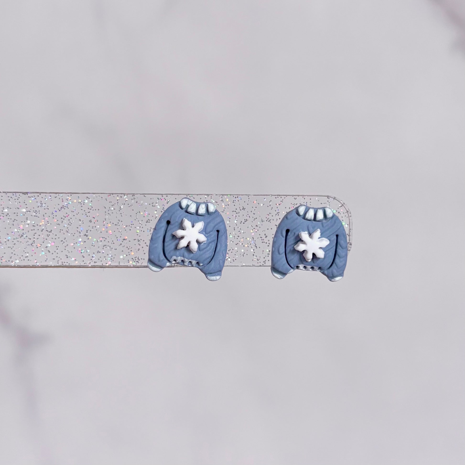 Winter Sweater Stud Earrings