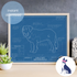 Downloadable Saint Bernard dog breed blueprint artwork