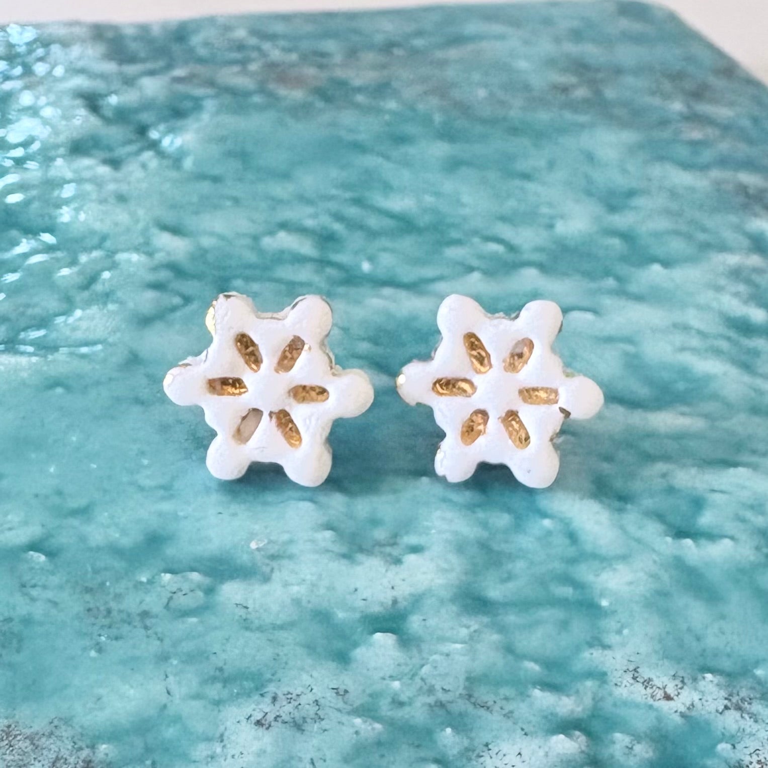 Snowflake Stud Earrings