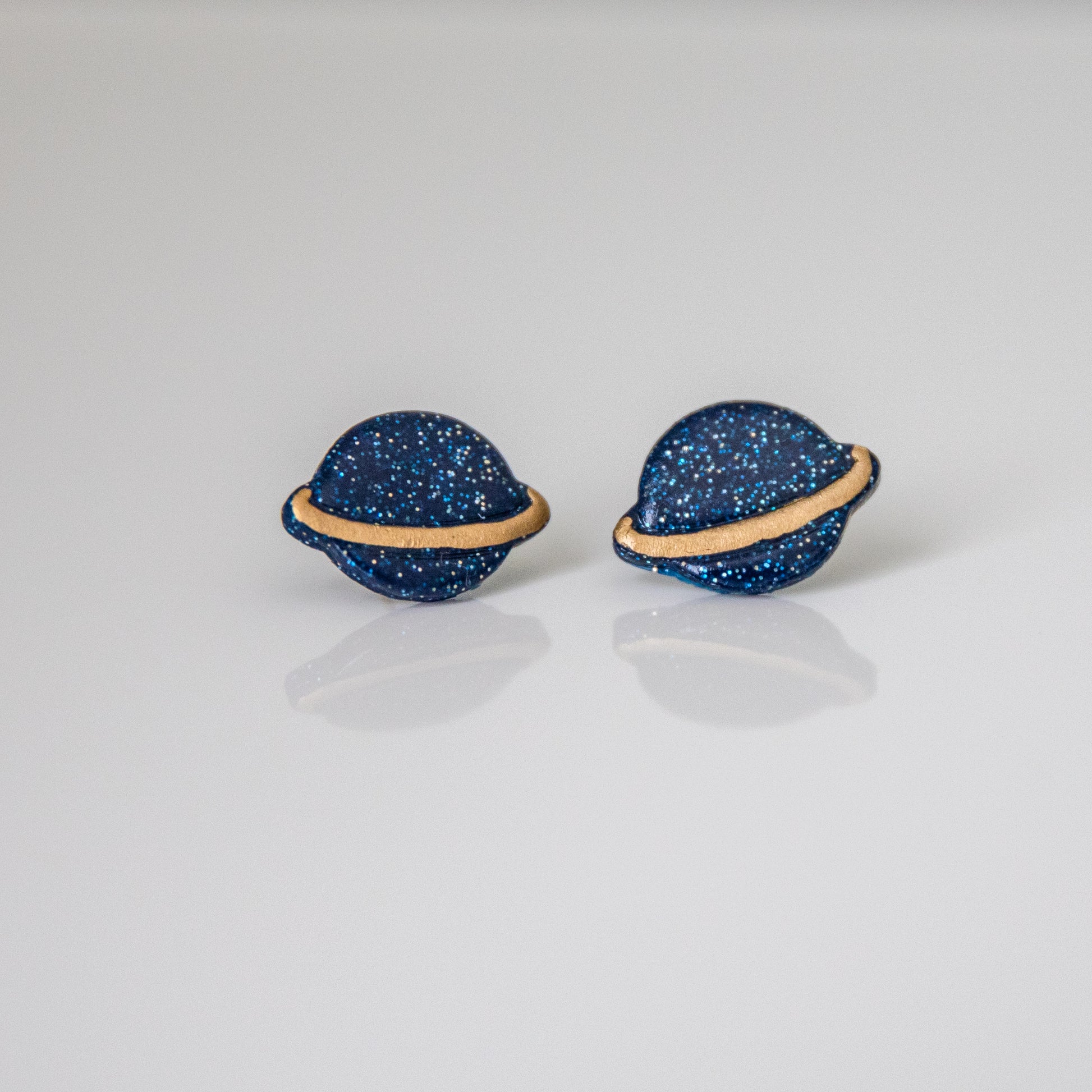 Planet Earrings - Saturn studs