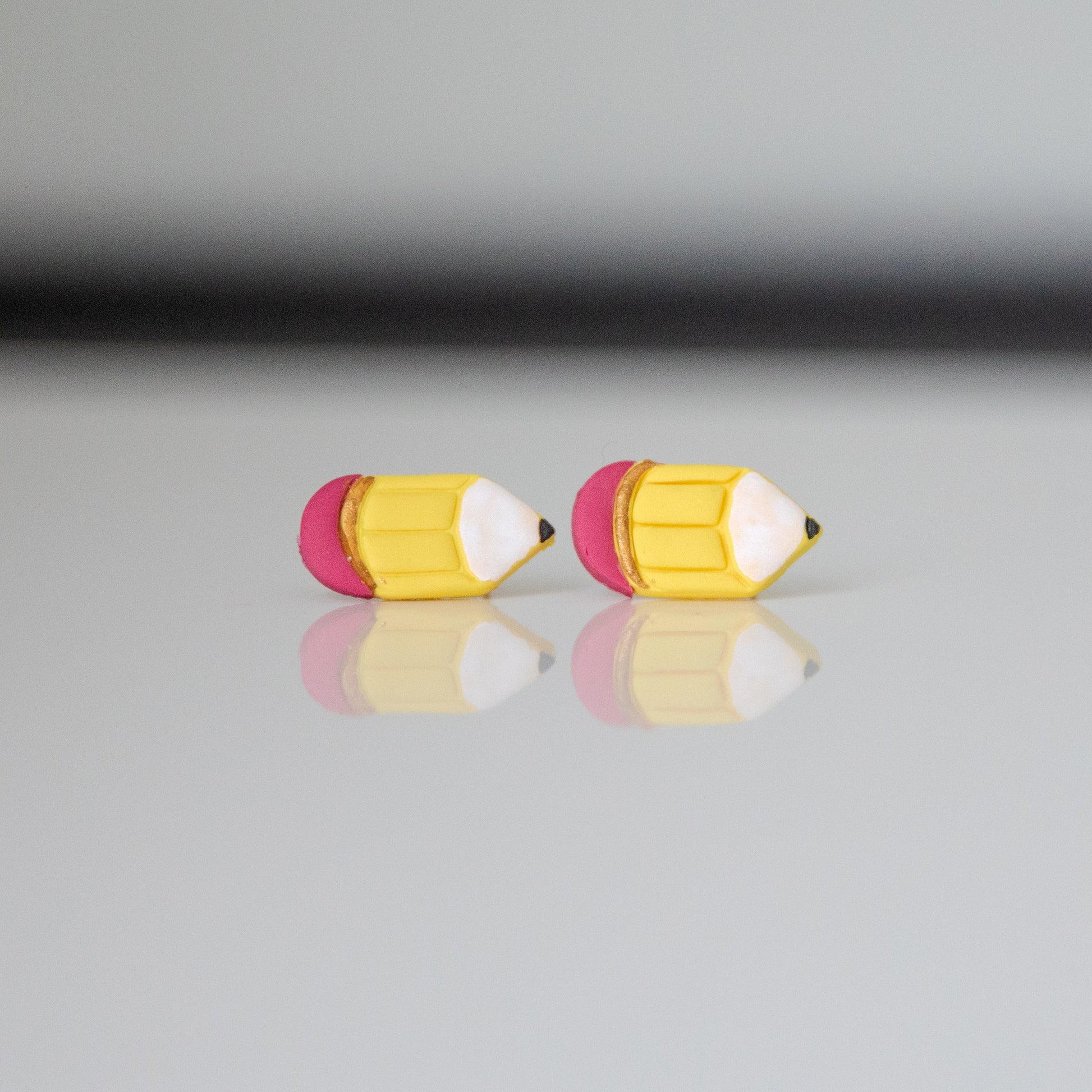 Pencil Earrings - back to school studs