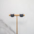 black cat face earrings