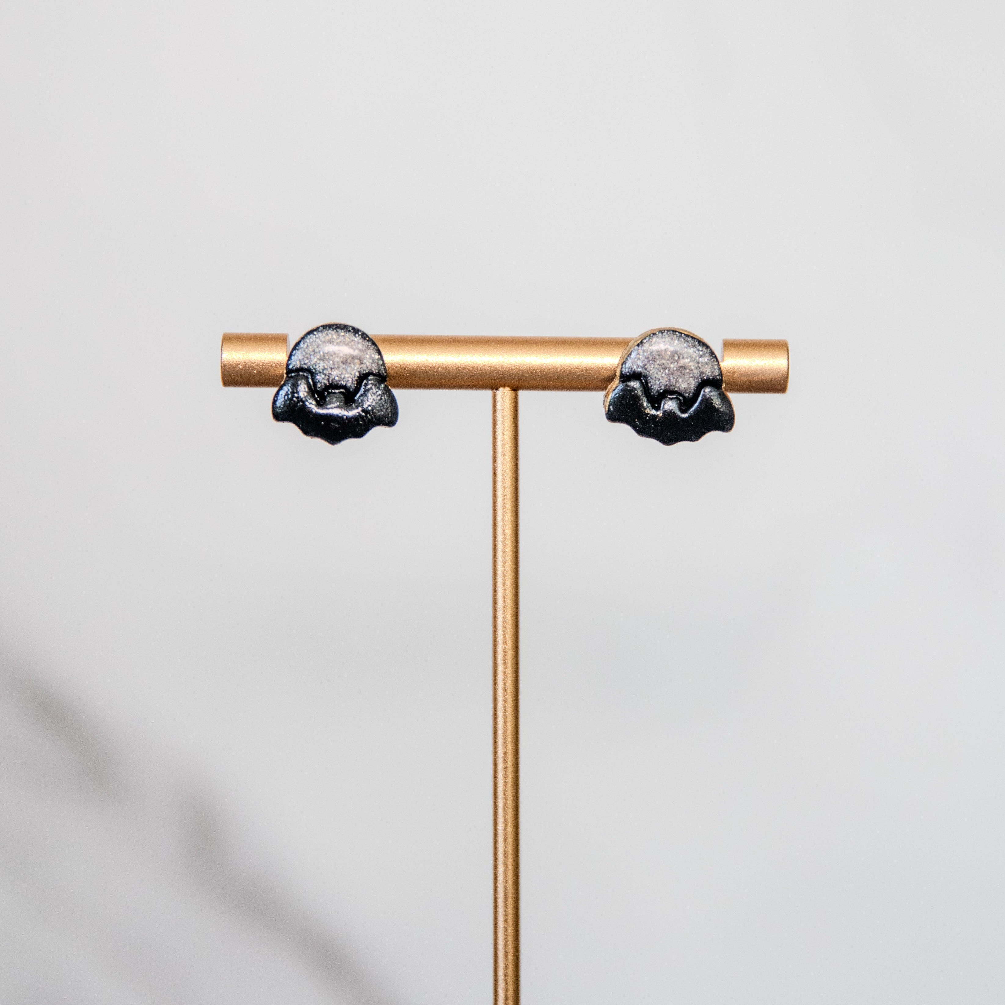 bat and moon earrings