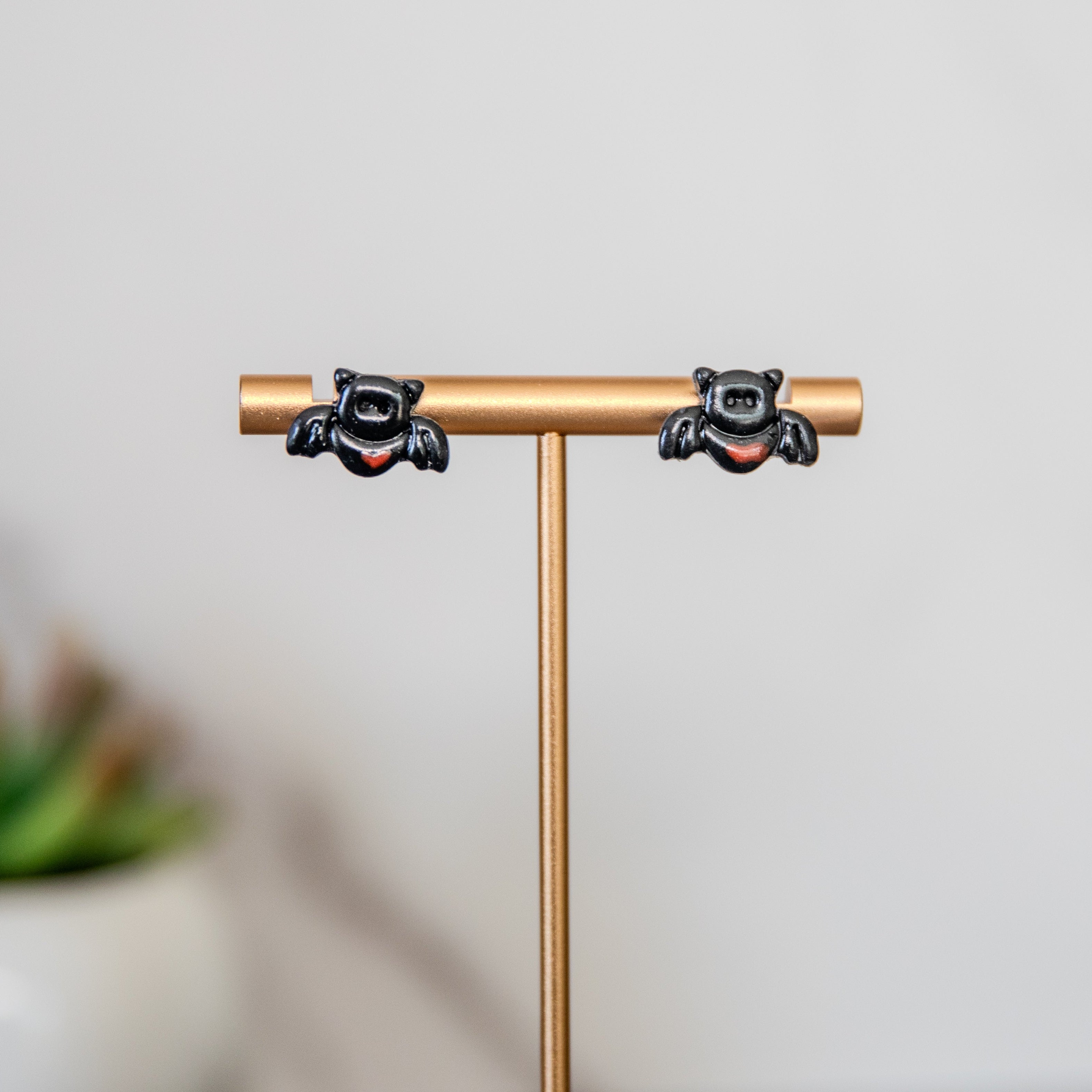bat stud earrings