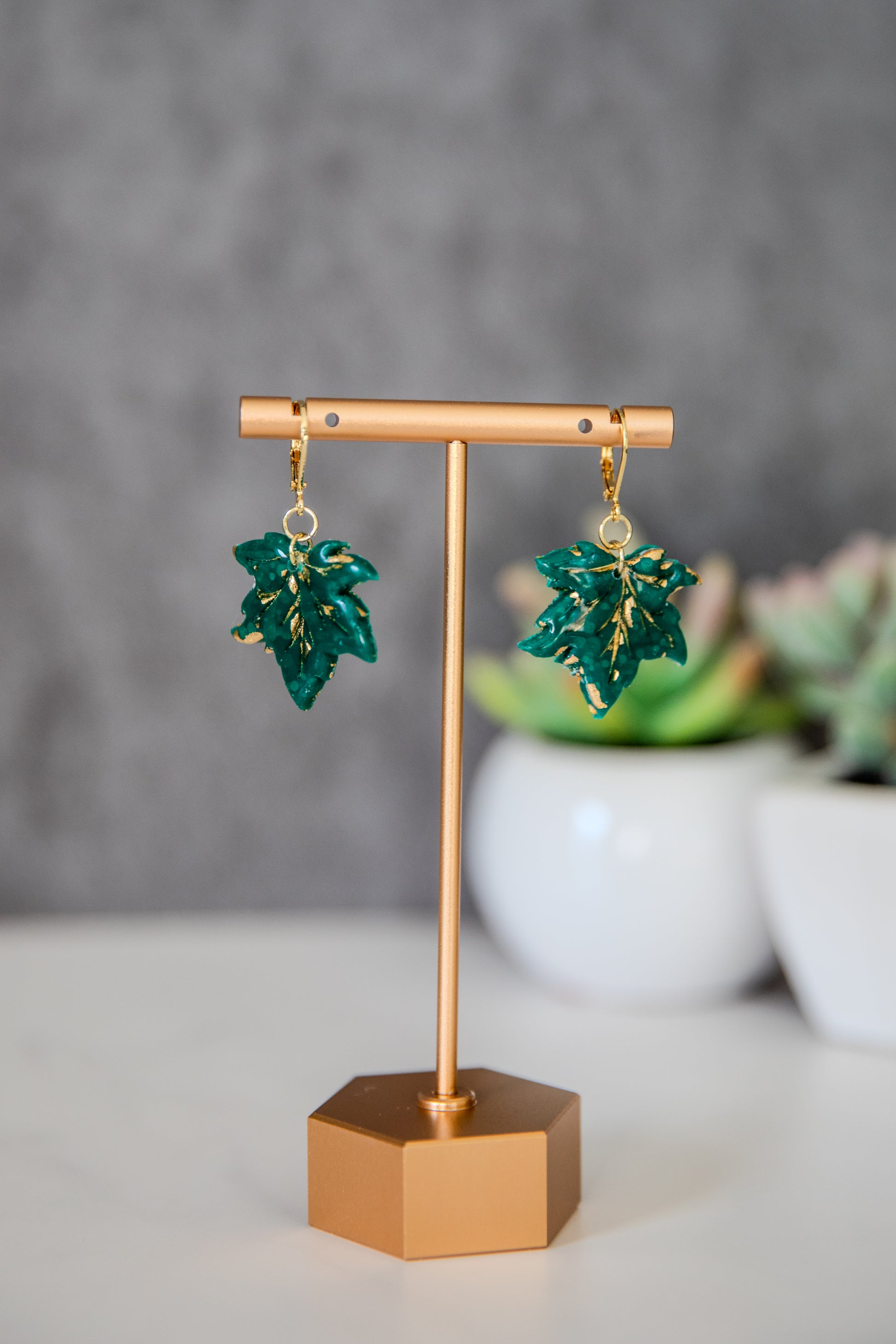 Maple Leaf Drop Earrings