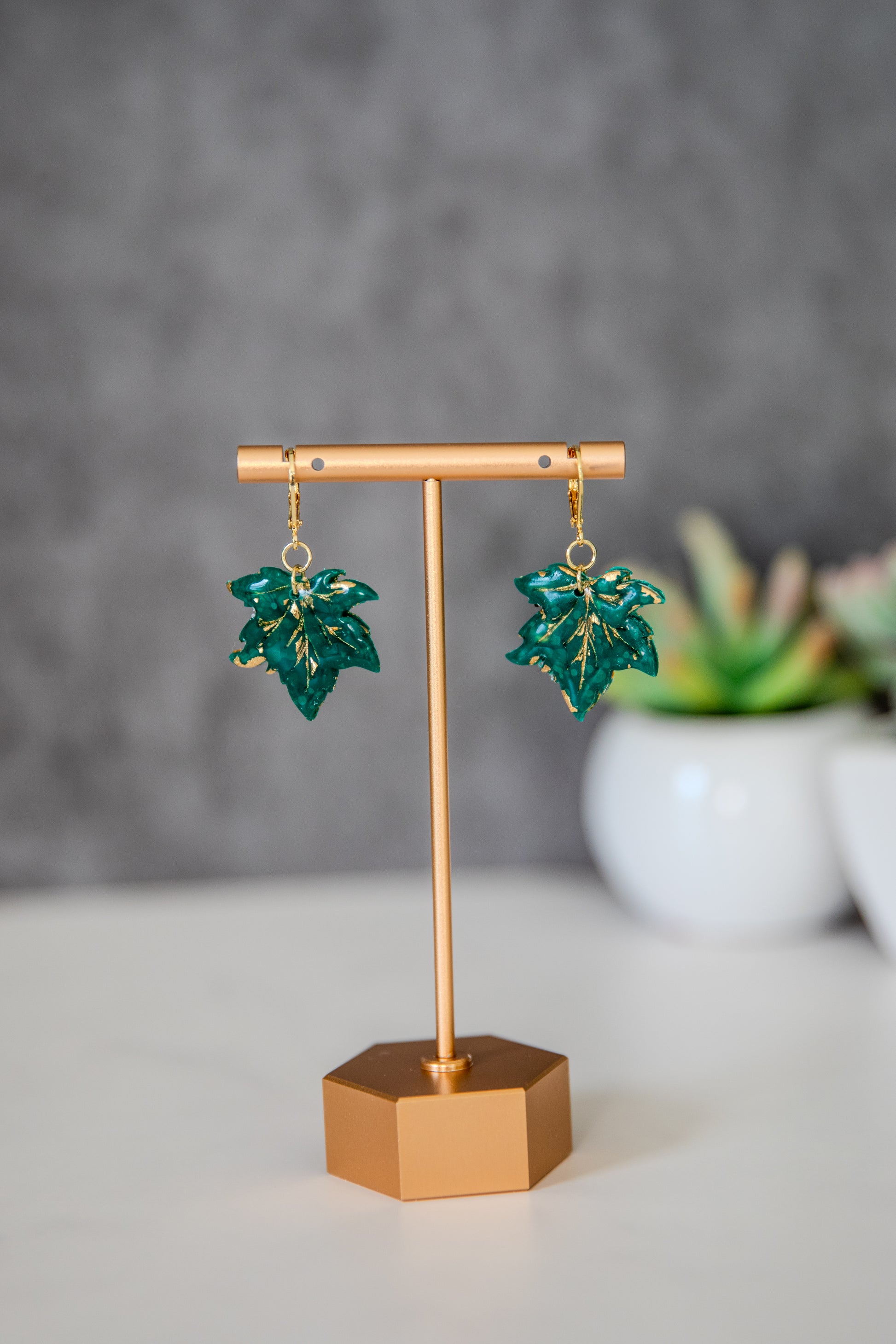 Maple Leaf Drop Earrings