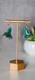 Hummingbird drop earrings