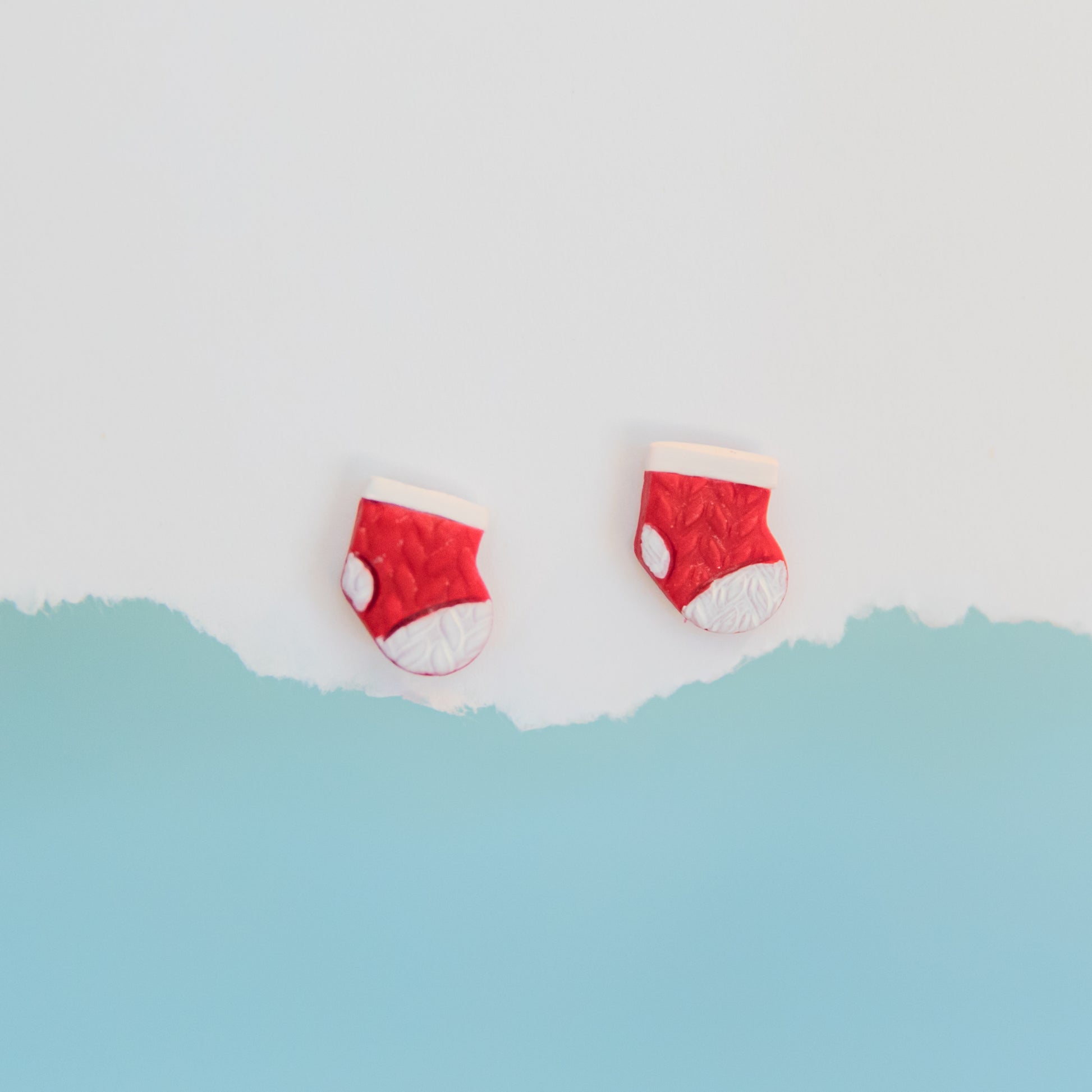 Christmas Stocking Stud Earrings