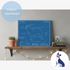 Downloadable pug dog breed blueprint artwork