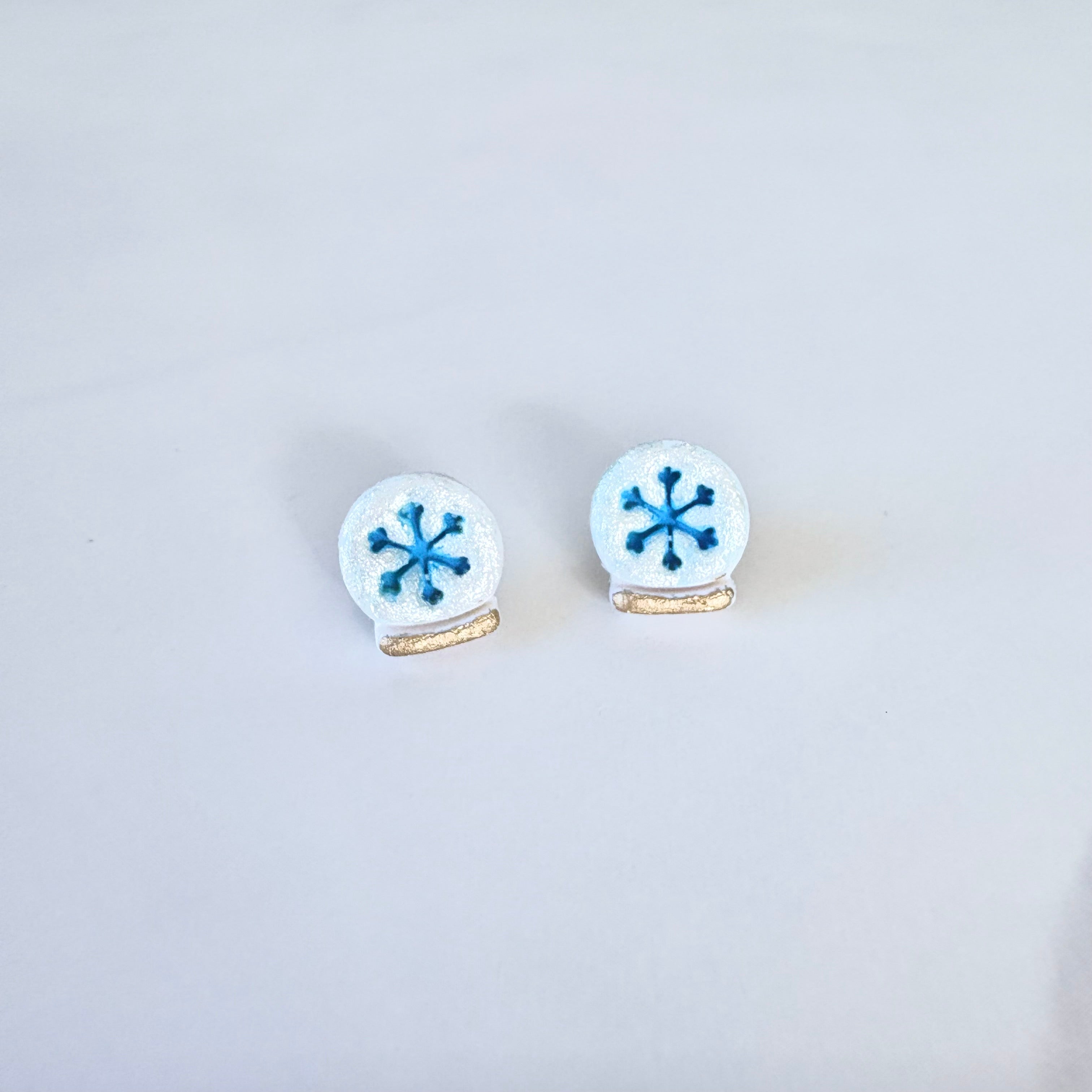 Snow Globe Stud Earrings
