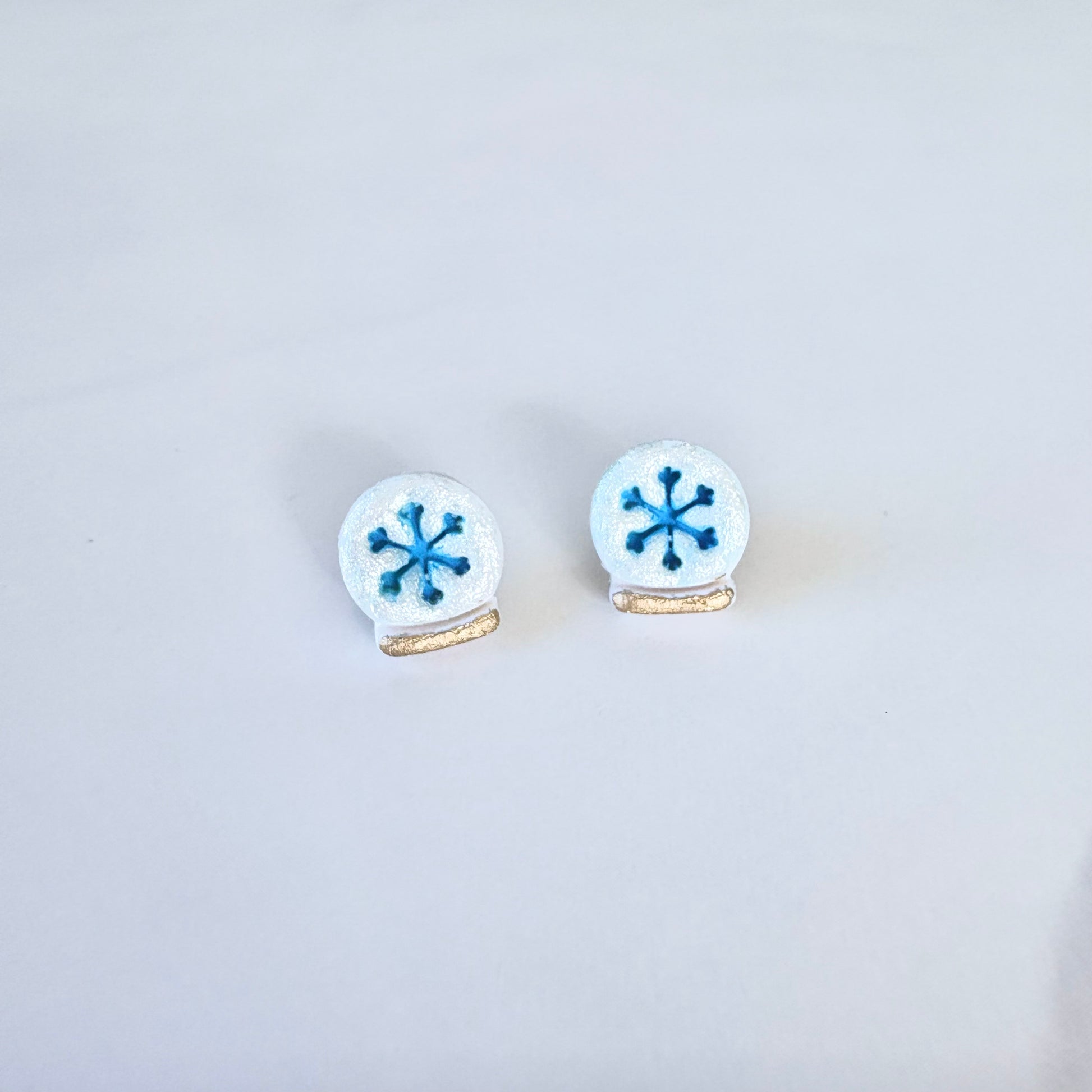 Snow Globe Stud Earrings