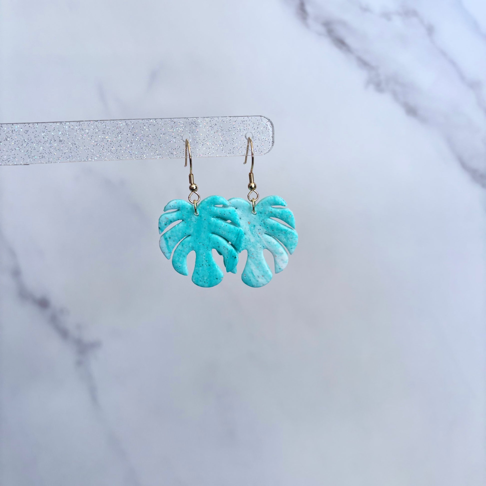 Monstera Leaf Earrings