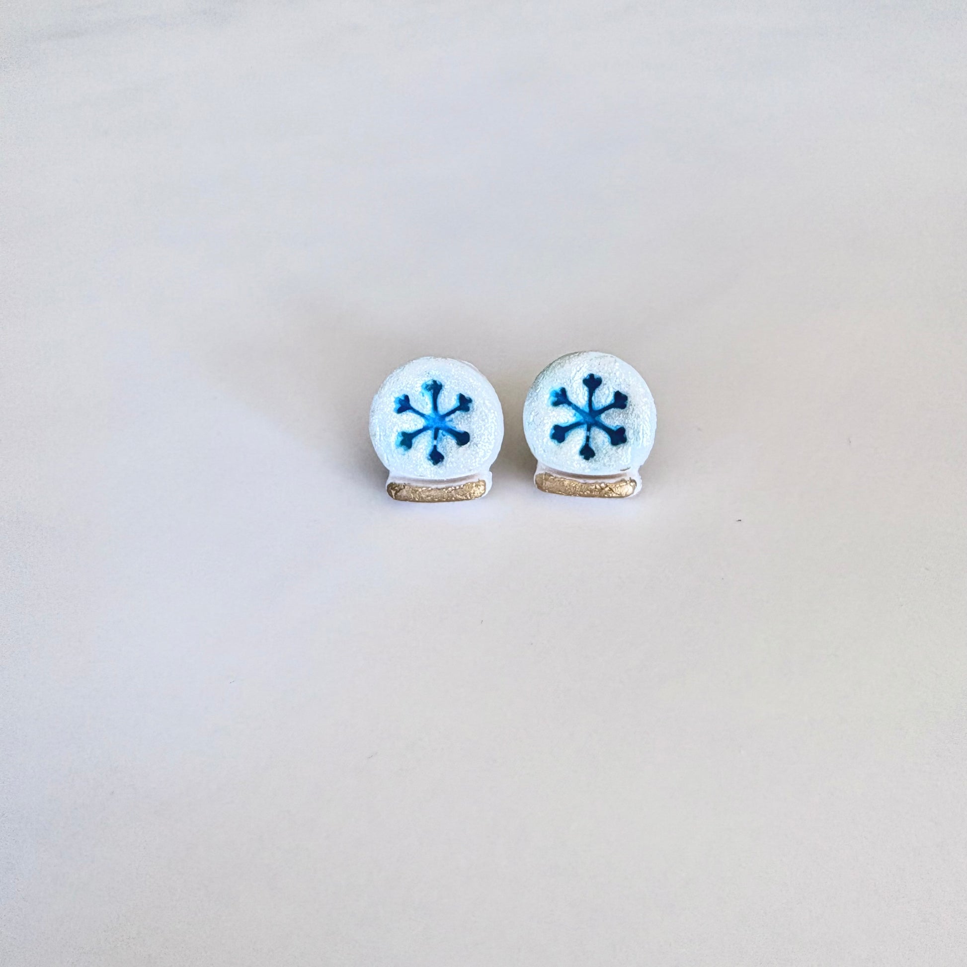 Snow Globe Stud Earrings