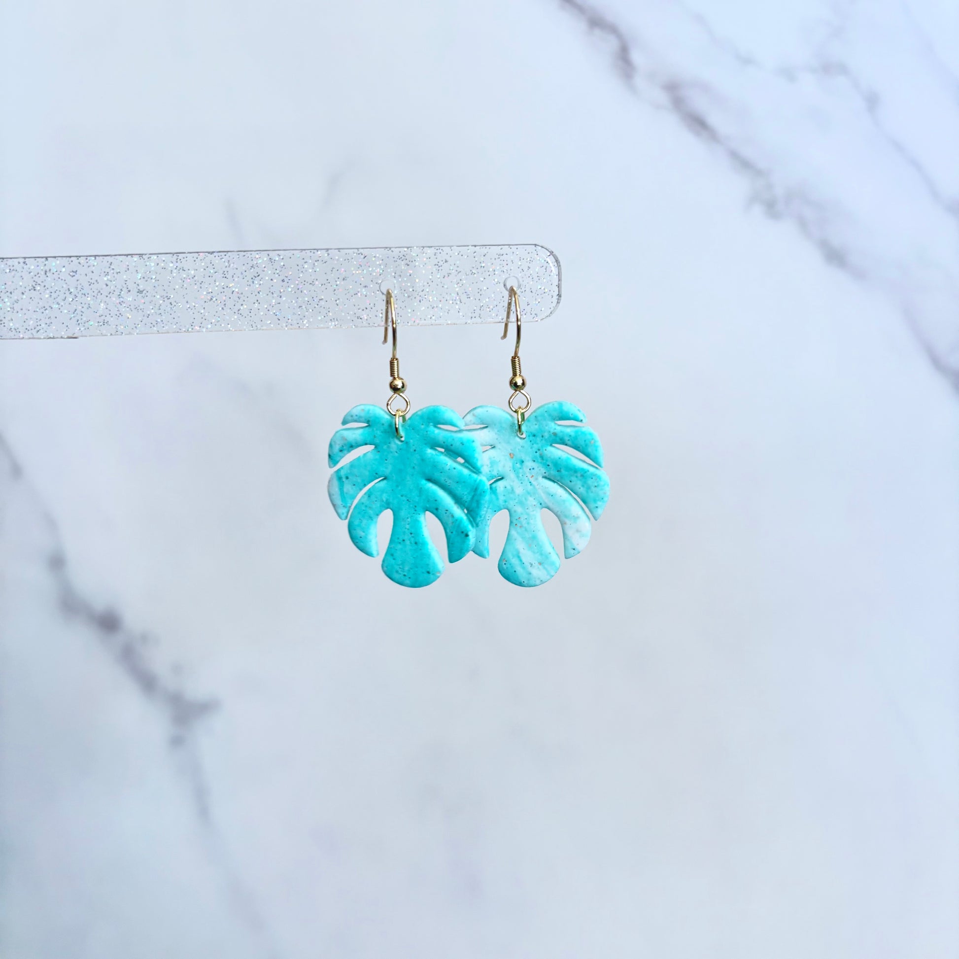 Monstera Leaf Earrings