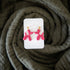 Pink balloon animal earrings