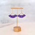 Purple Bat dangling earrings
