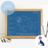 Downloadable cavalier king Charles spaniel dog breed blueprint artwork