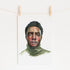 Original watercolor painting of actor Chadwick Boseman