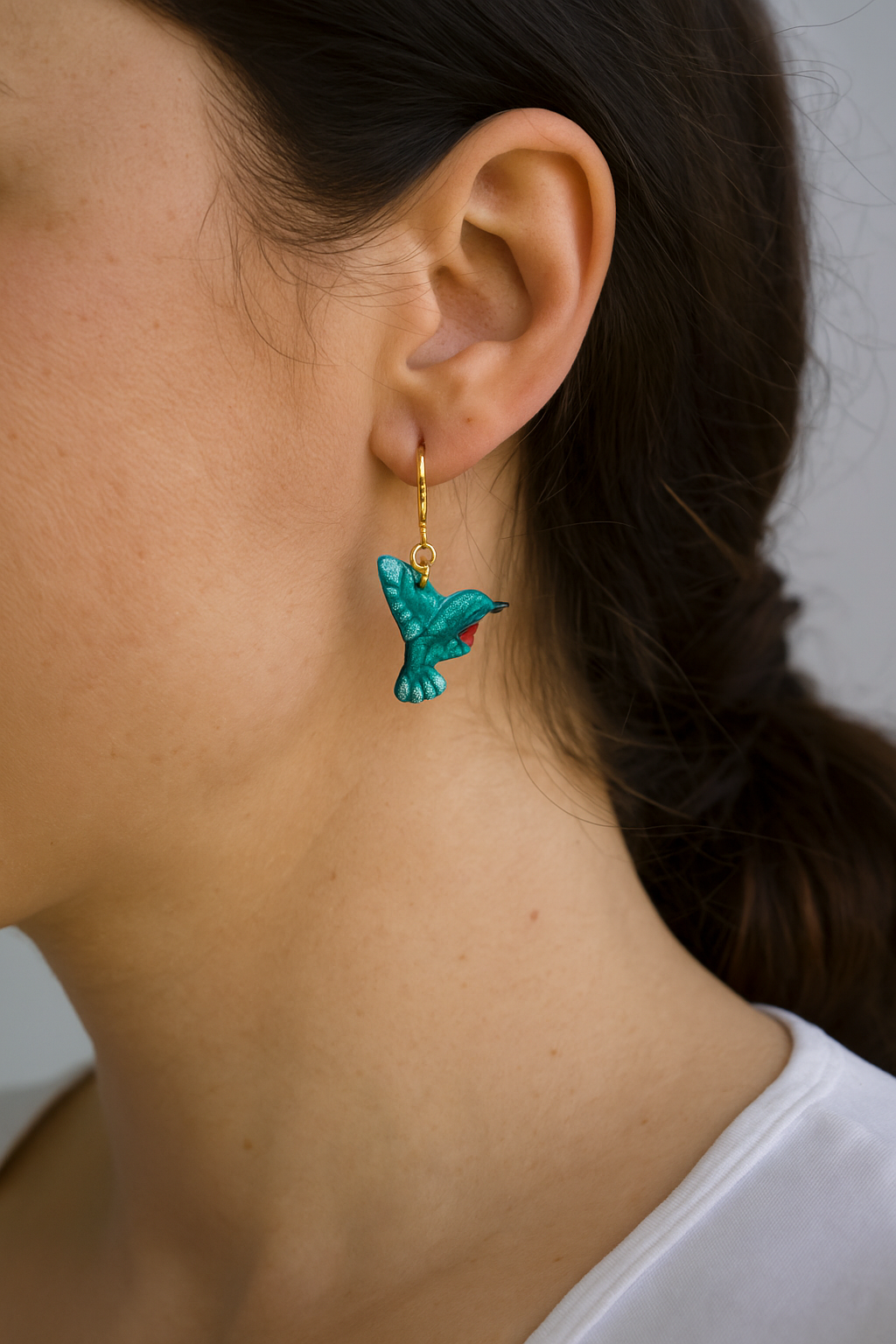Hummingbird Drop Earrings