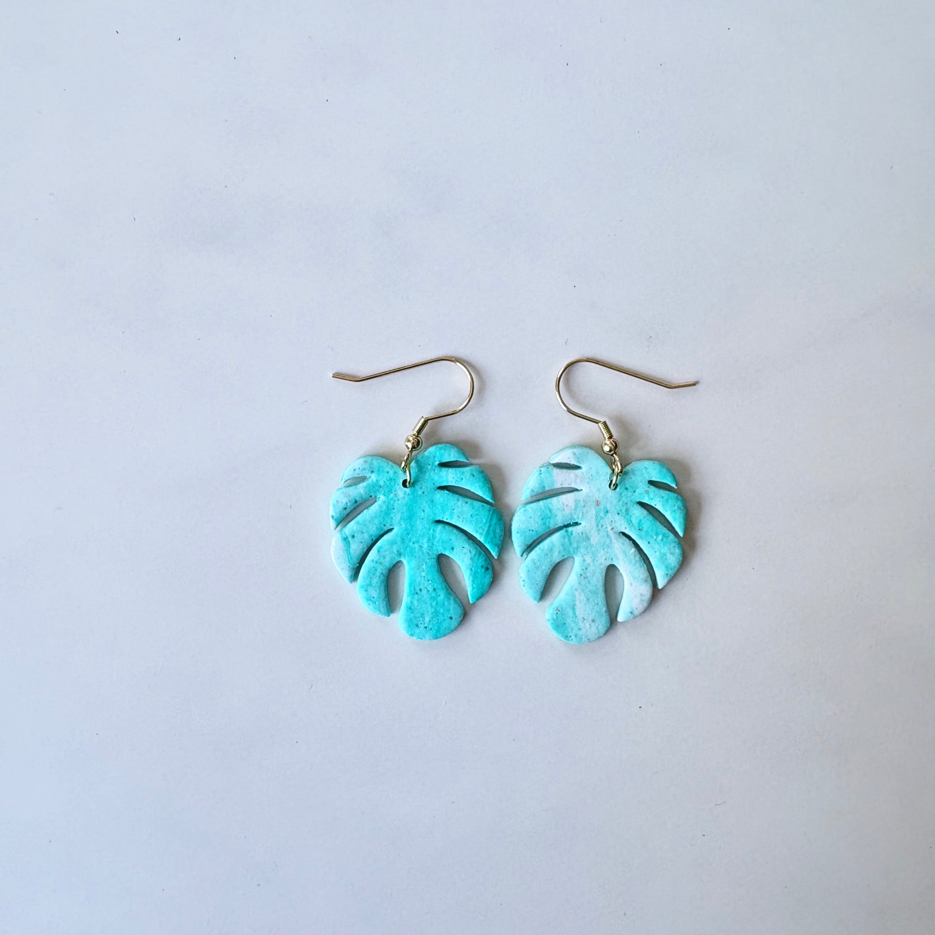 Monstera Leaf Earrings
