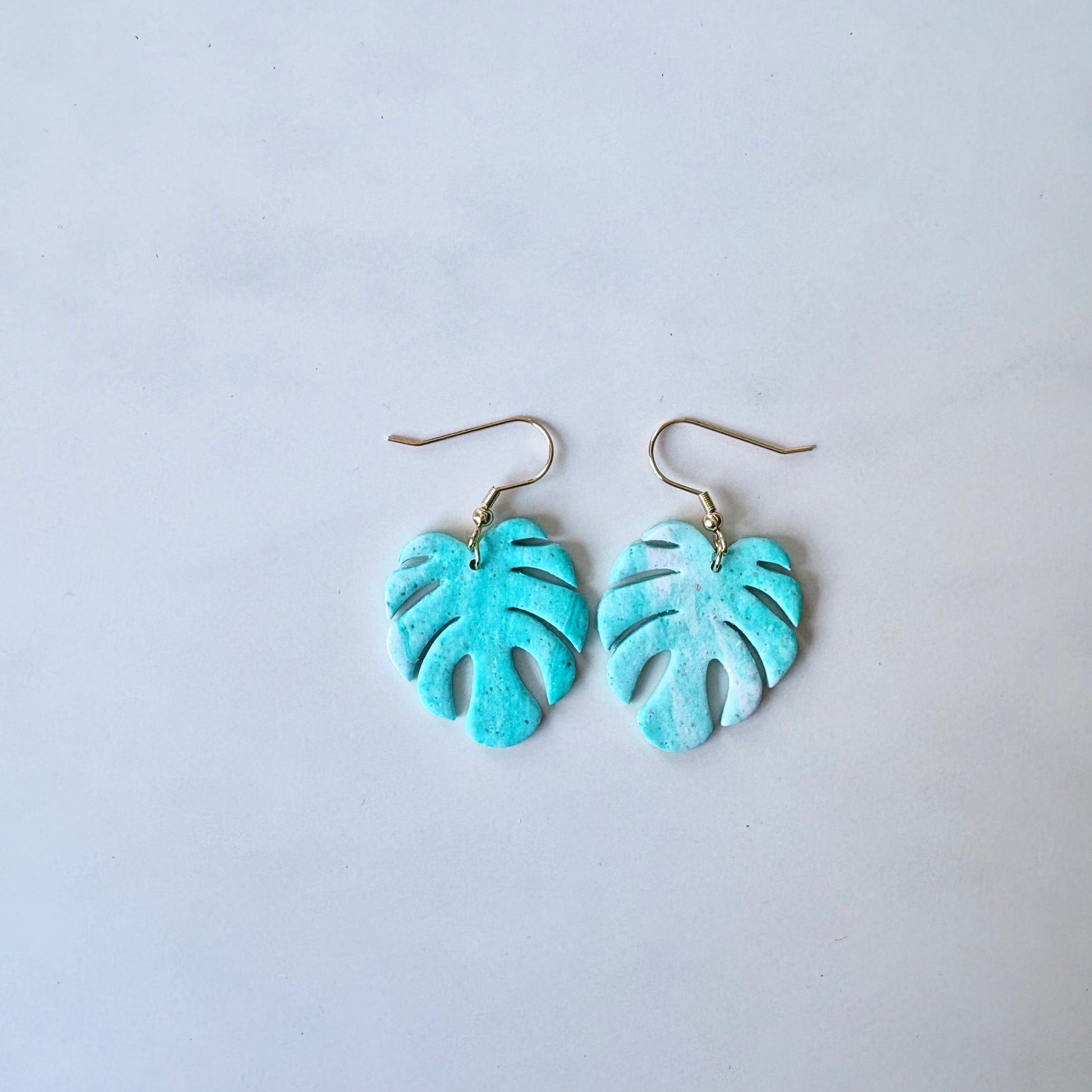 Monstera Leaf Earrings