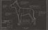 Blueprint of great Dane poster artwork
