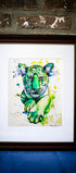 Fine art print of a green tiger