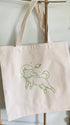 Space dog tote bag