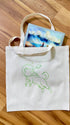 Space dog tote bag