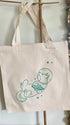 Space dog tote bag