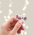 Cute peeking pink pig sticker