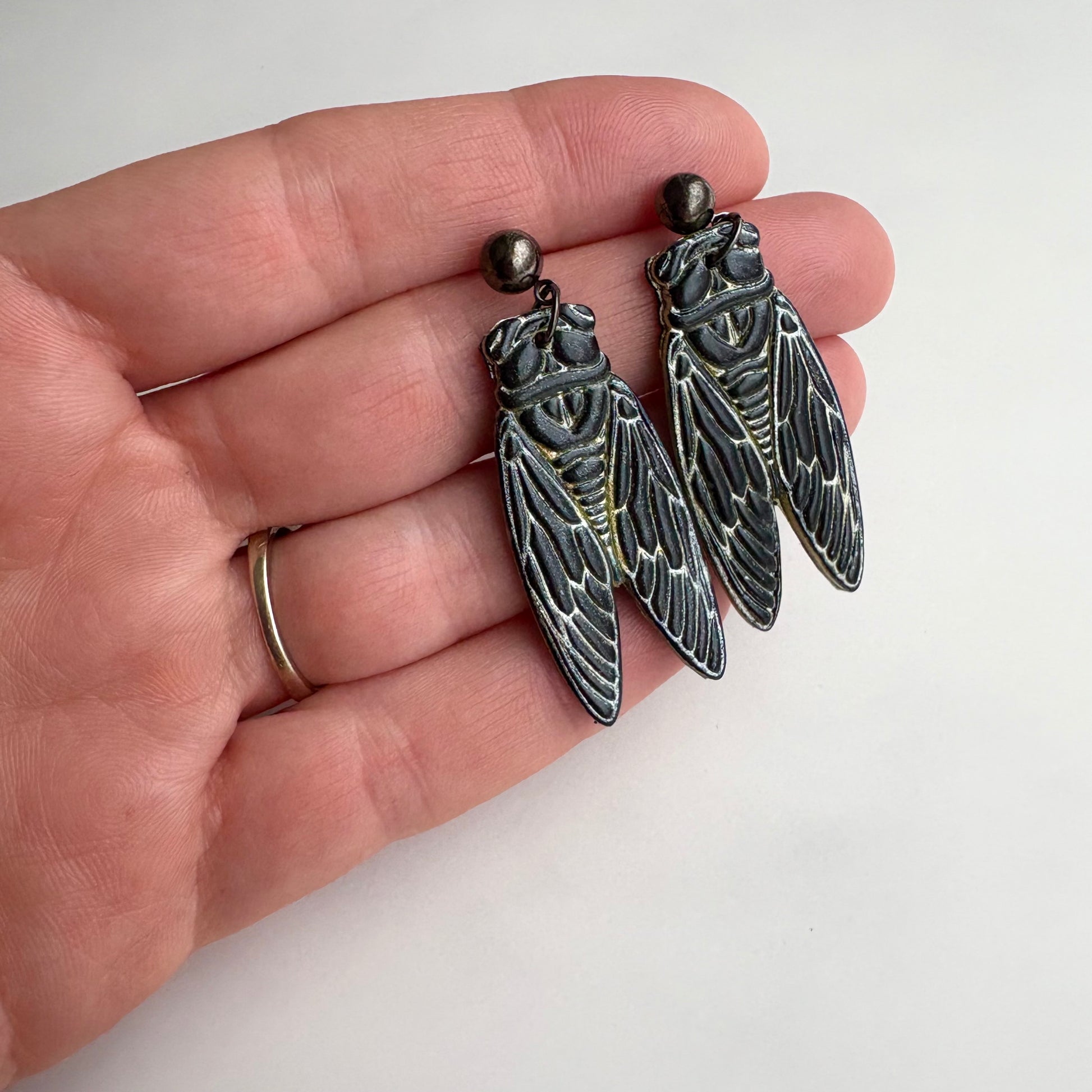Cicada Drop Earrings