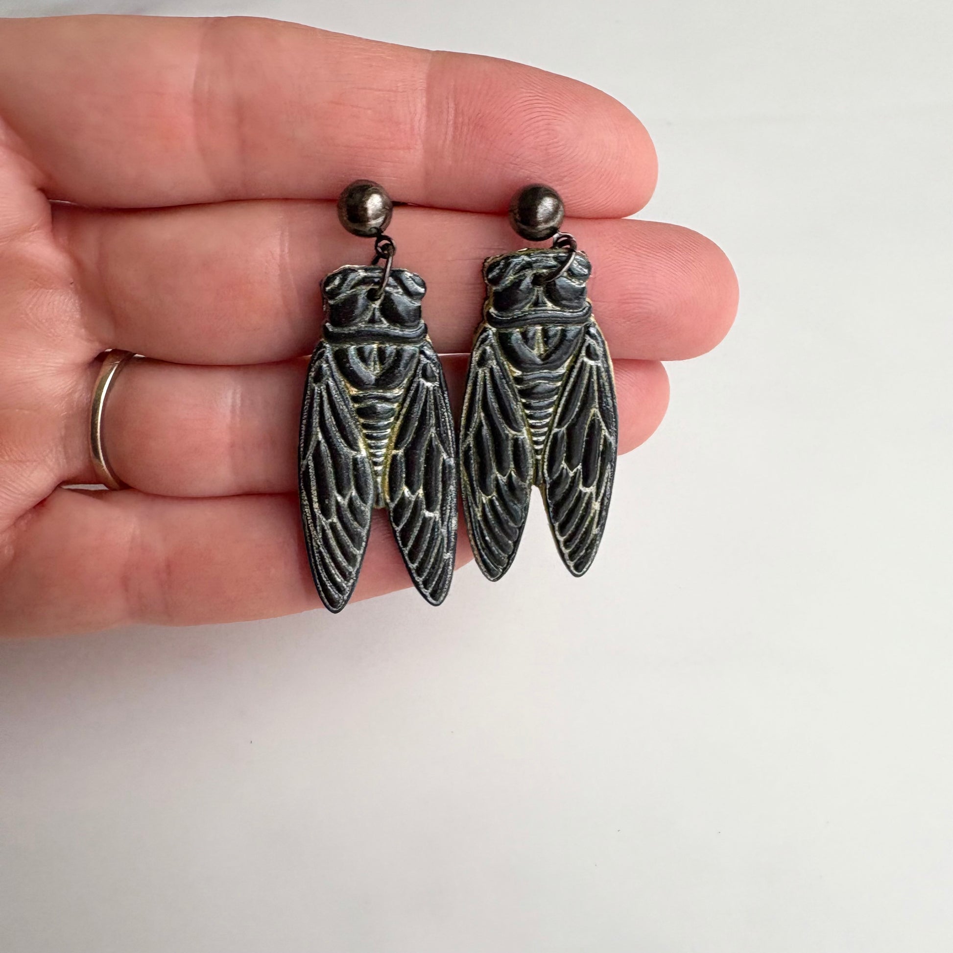Cicada Drop Earrings