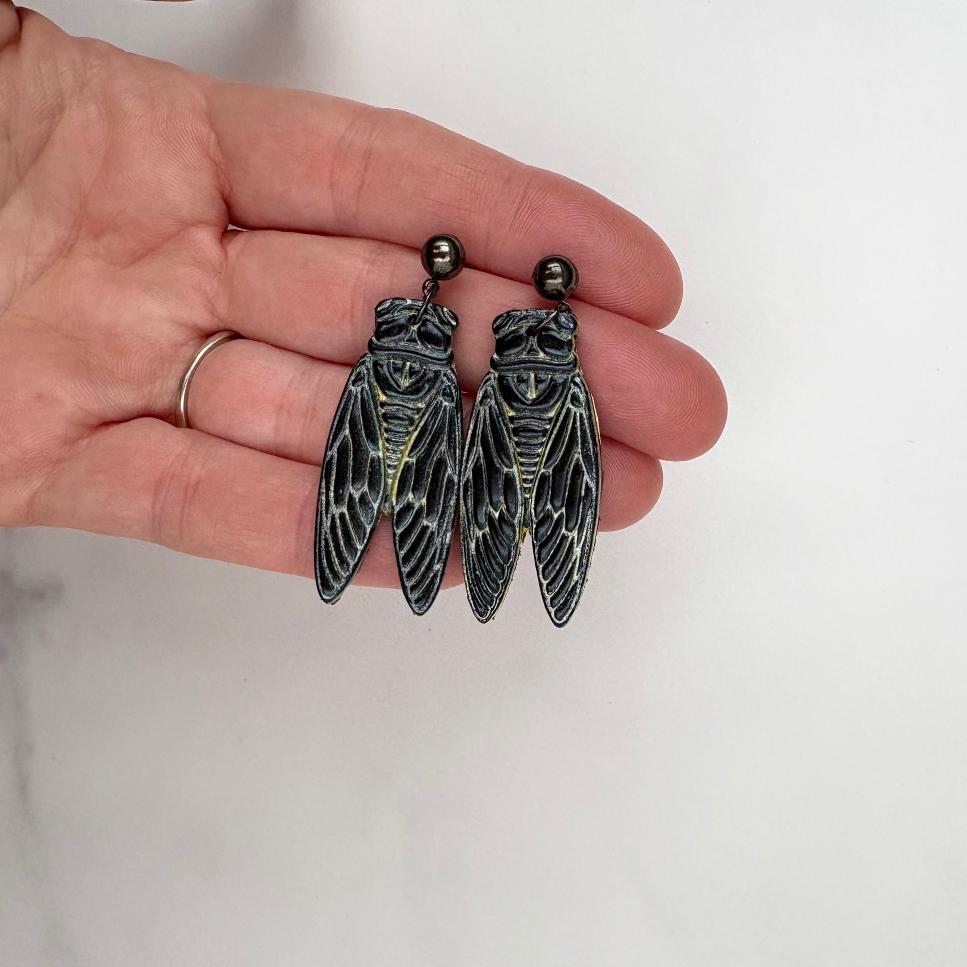 Cicada Drop Earrings