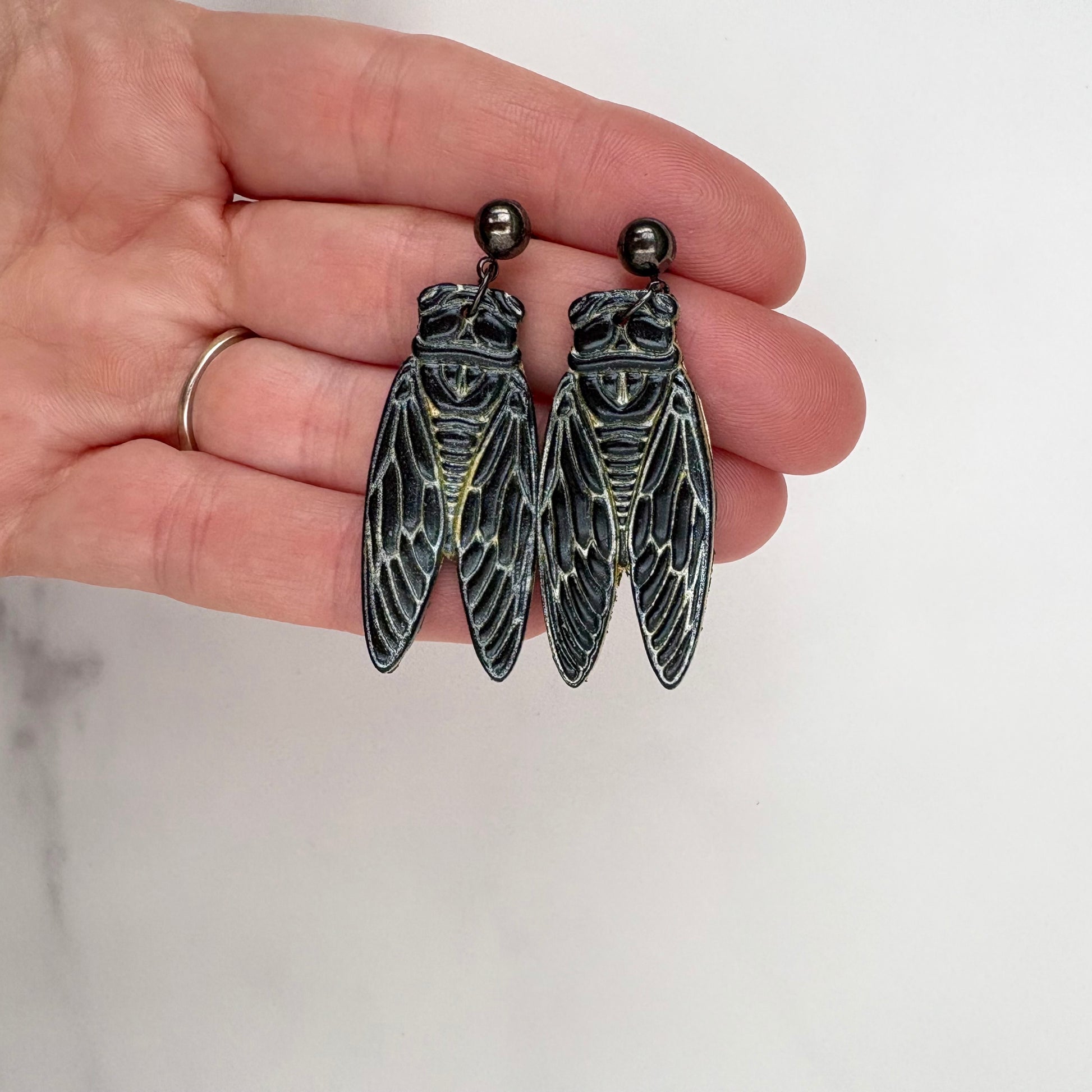 Cicada Drop Earrings