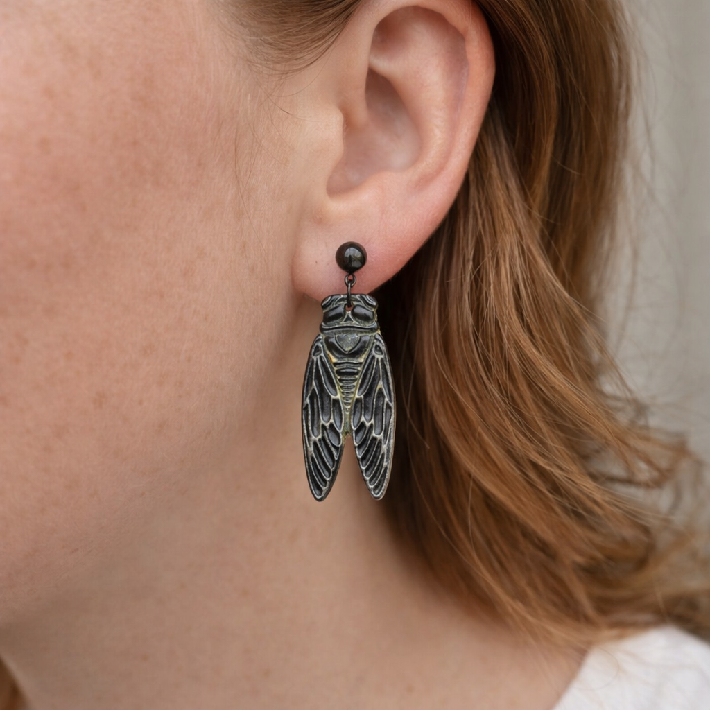 Cicada Drop Earrings