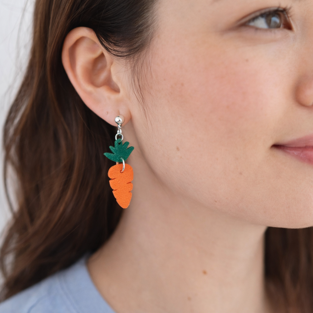 Carrot Drop Earrings