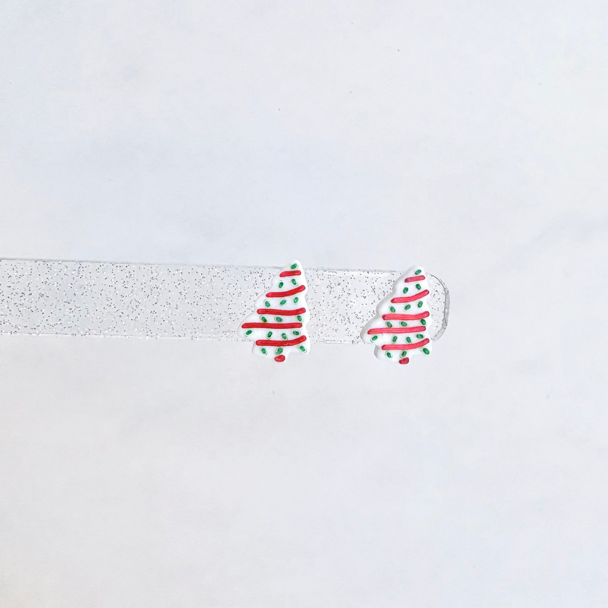 Christmas Tree Cake Stud Earrings