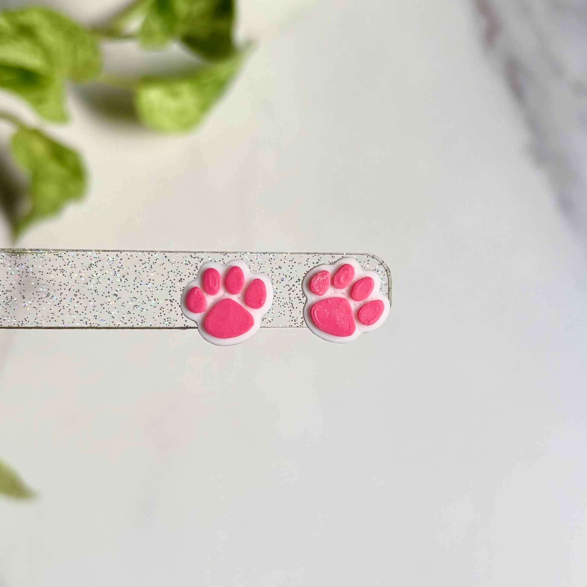 Paw Print Stud Earrings