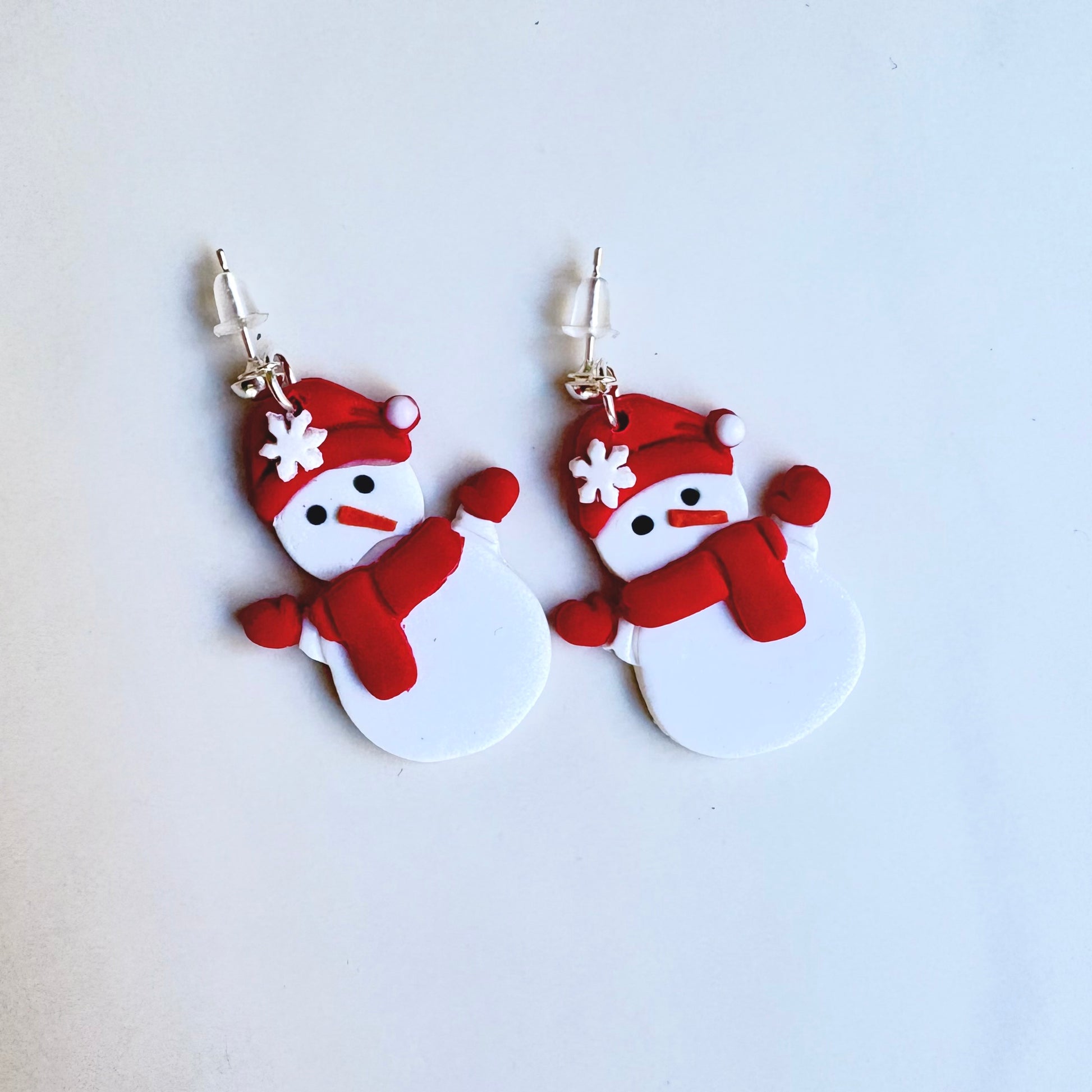 Snowman Drop Earrings