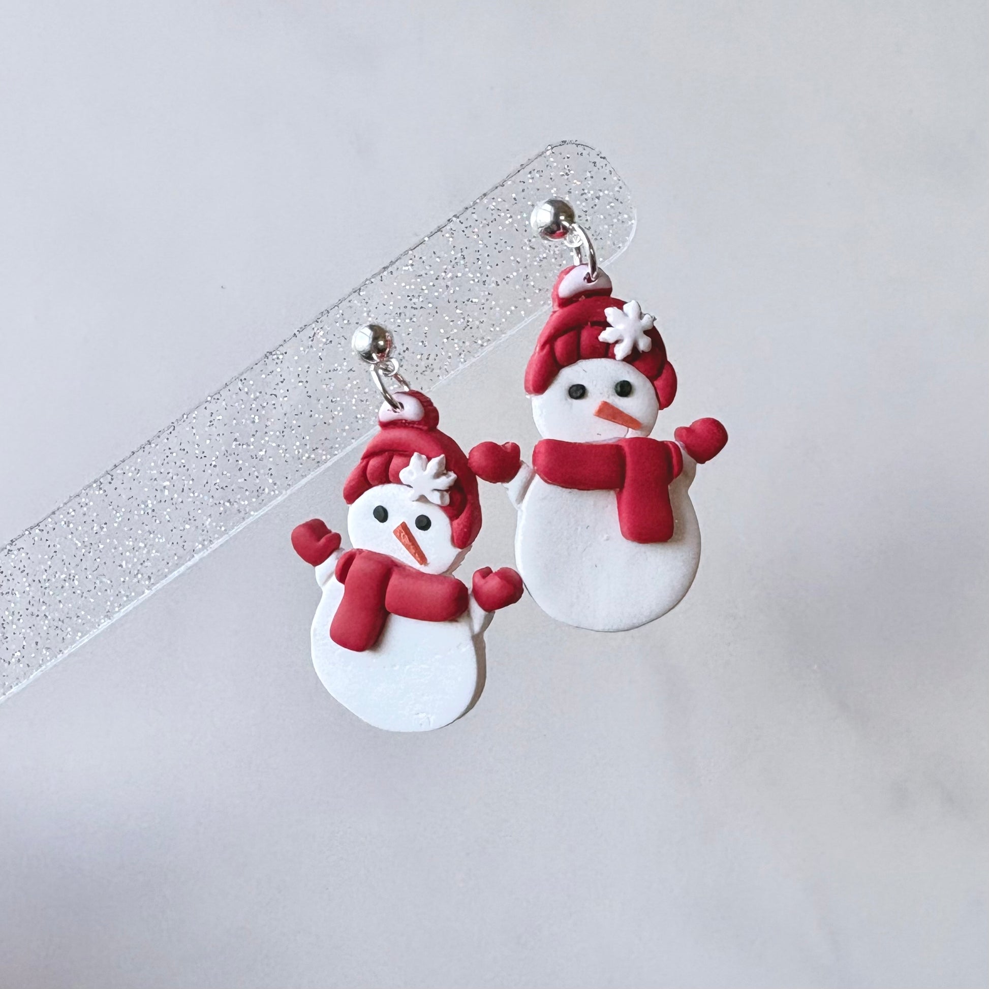 Snowman Drop Earrings
