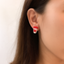 Christmas coffee cup earrings