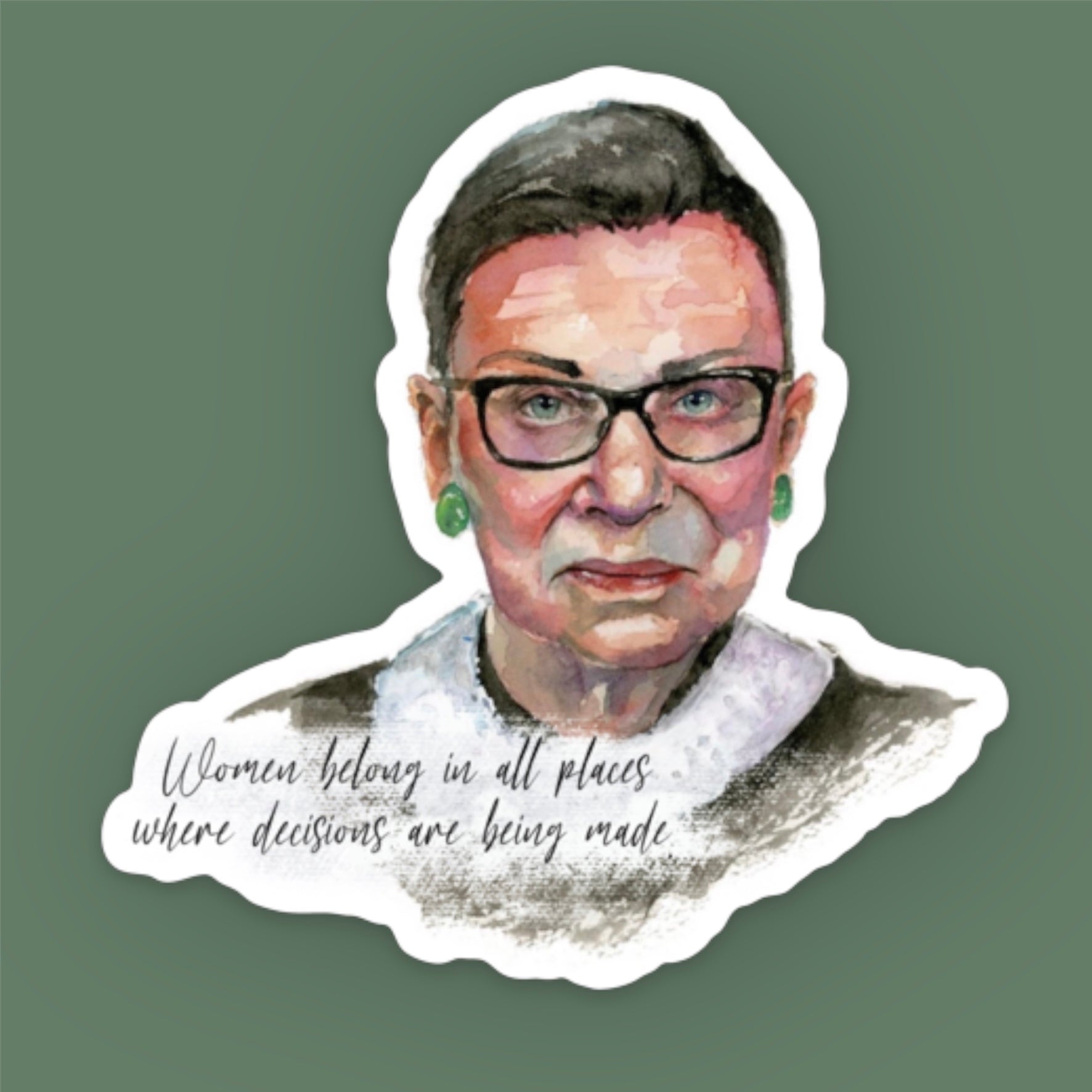 Ruth Bader Ginsburg sticker feminism