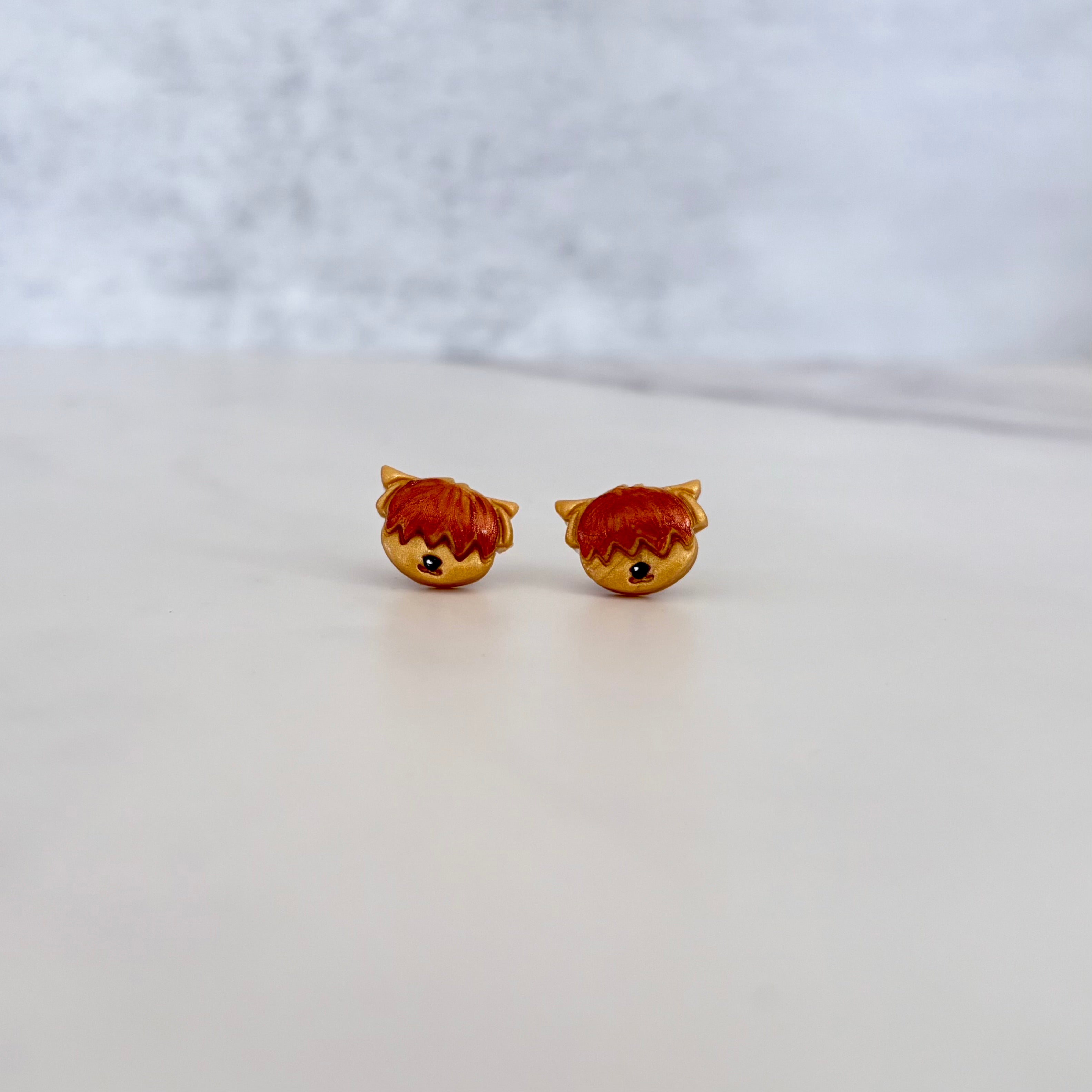 Highland Cow Stud Earrings