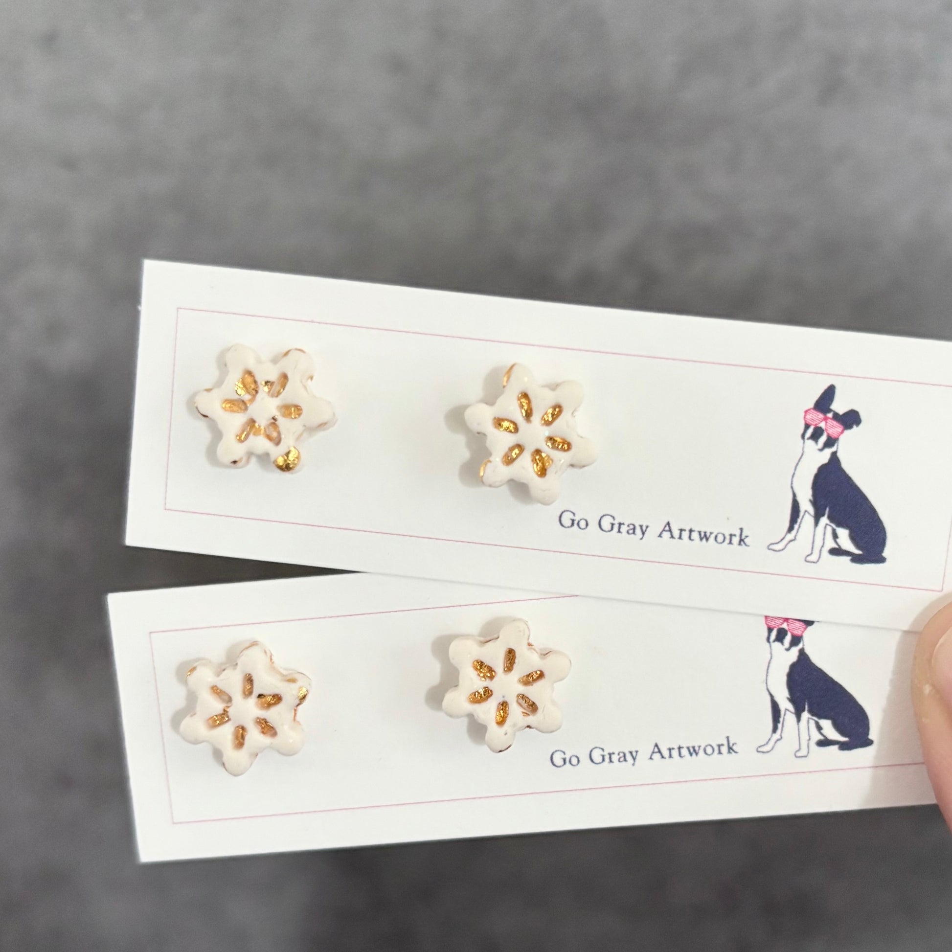 Snowflake Stud Earrings