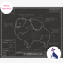 Downloadable Pomeranian dog breed blueprint artwork
