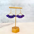 Purple Bat dangling earrings
