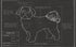 Blueprint of Shih Tzu poster artwork