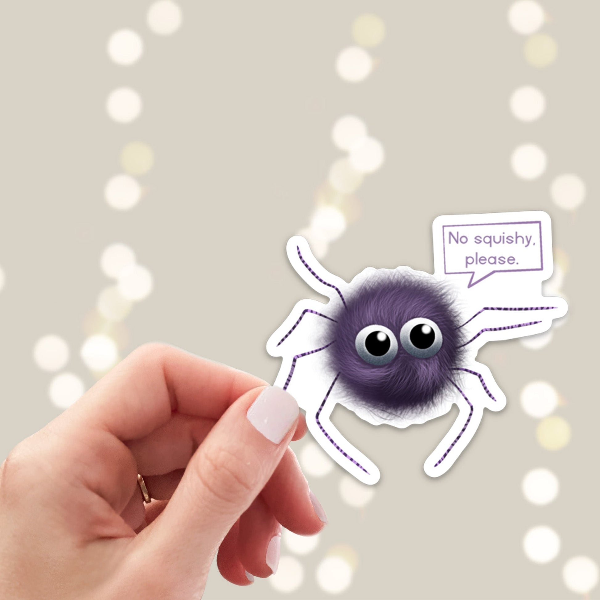 Cute spider sticker